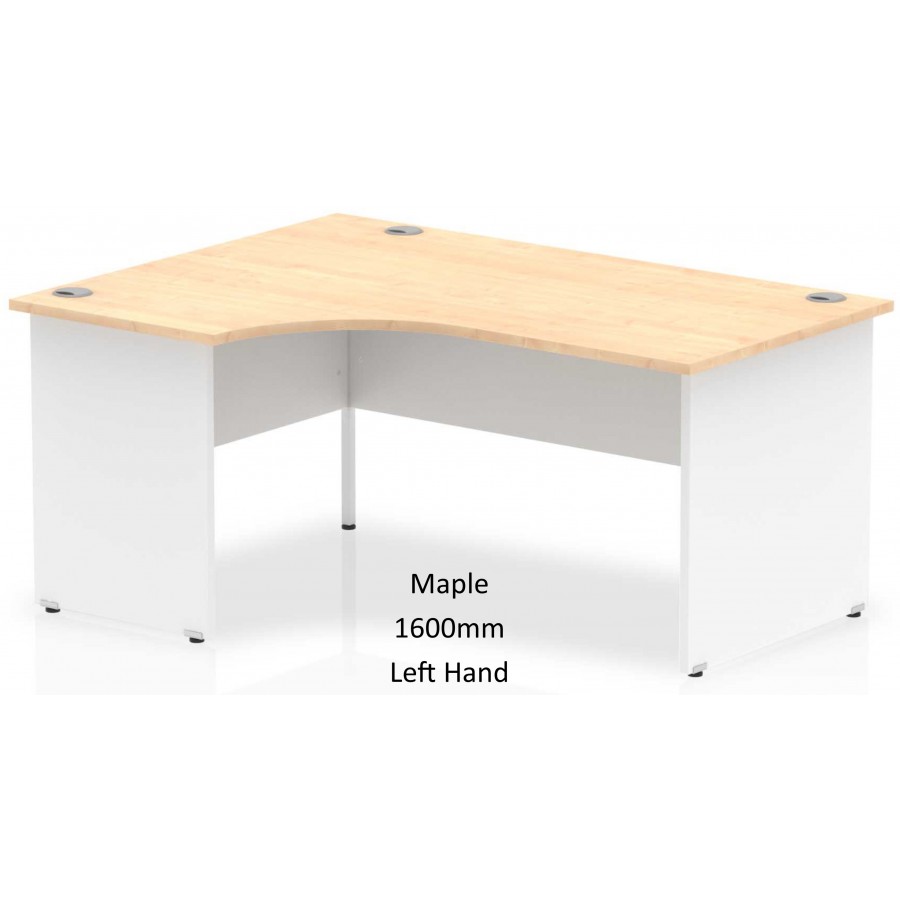 Maple l outlet shaped desk